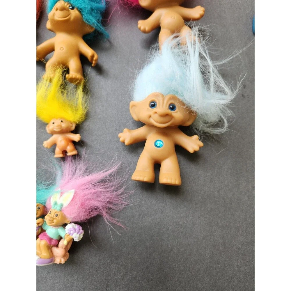 Vintage Troll Doll Lot 80s 90s Russ Berrie Ace Novelty Dam 25 Toys